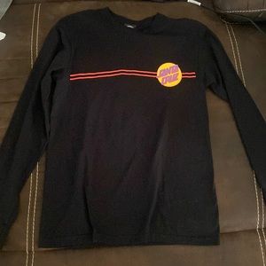 Black Santa Cruz long sleeve Tee